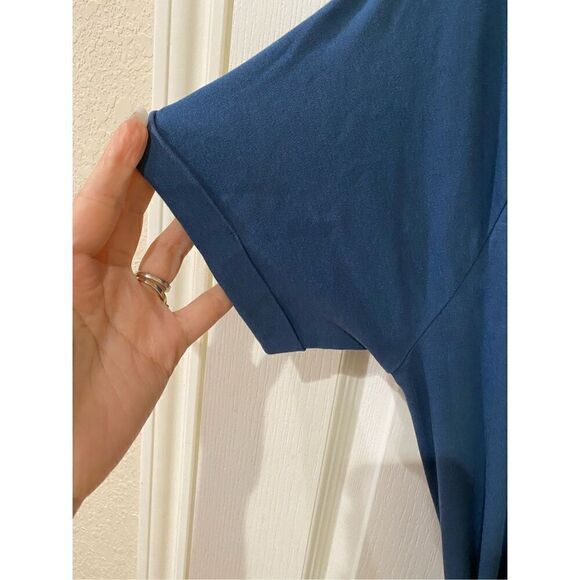 Elizabeth and James Faux Wrap Maxi Dress size medium detachable belt - Picture 3 of 8